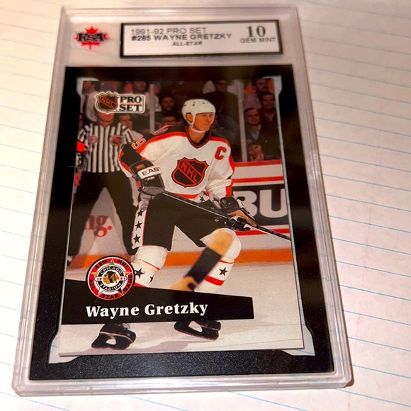 Wayne Gretzky 1991-1992 PRO SET graded 10 mint - Picture 2 of 7